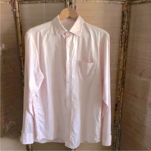 Banana Republic Factory shirt collar 16 SLIM FIT light pink long sleeve 35 inch
